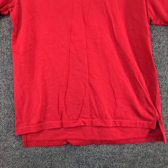 Disney Originals Mens Short Sleeve Polo Shirt Red Size Small Mickey Mouse Logo - Picture 8 of 12